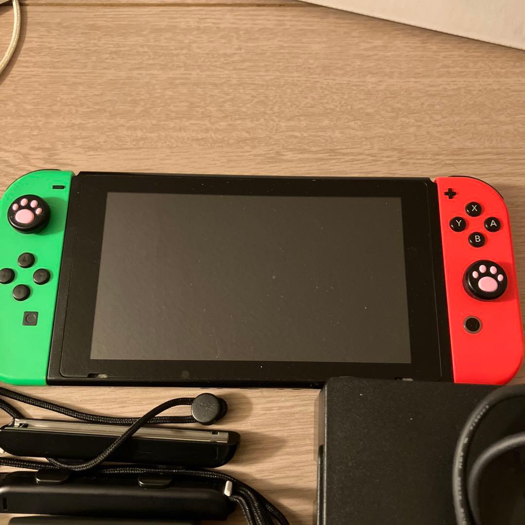 Switch 本体 新型　バッテリー強化　グリーン/ピンク　Joy-Con付き