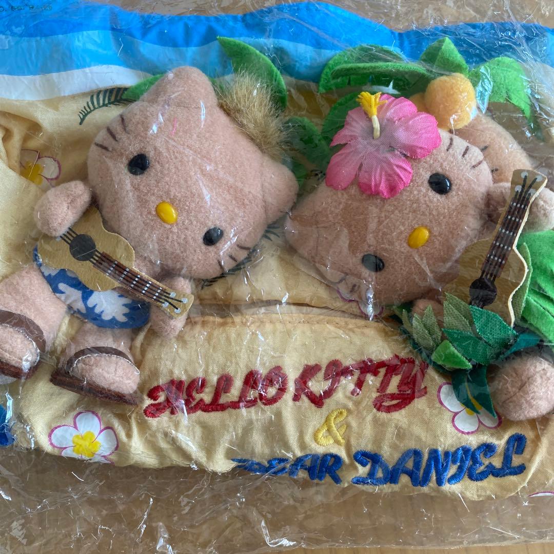 2002年製キティ＆ダニエル日焼けティッシュケースペアサンリオ当時物平成レトロ