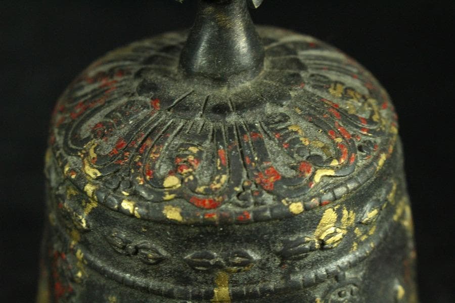 仏教美術 古銅 御鈴 鐘(K-LC972)
