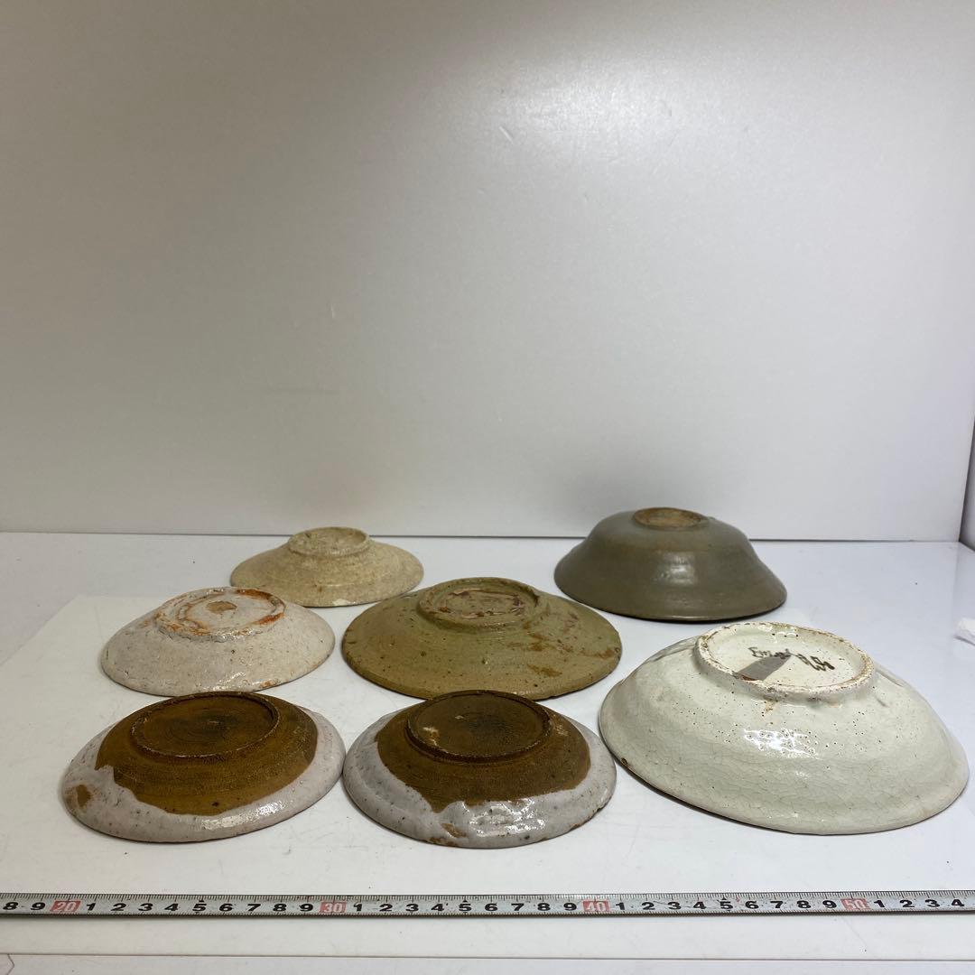 16世紀　高麗青磁　古志野　茶碗等　7点　タルニ　東さ8-0213③