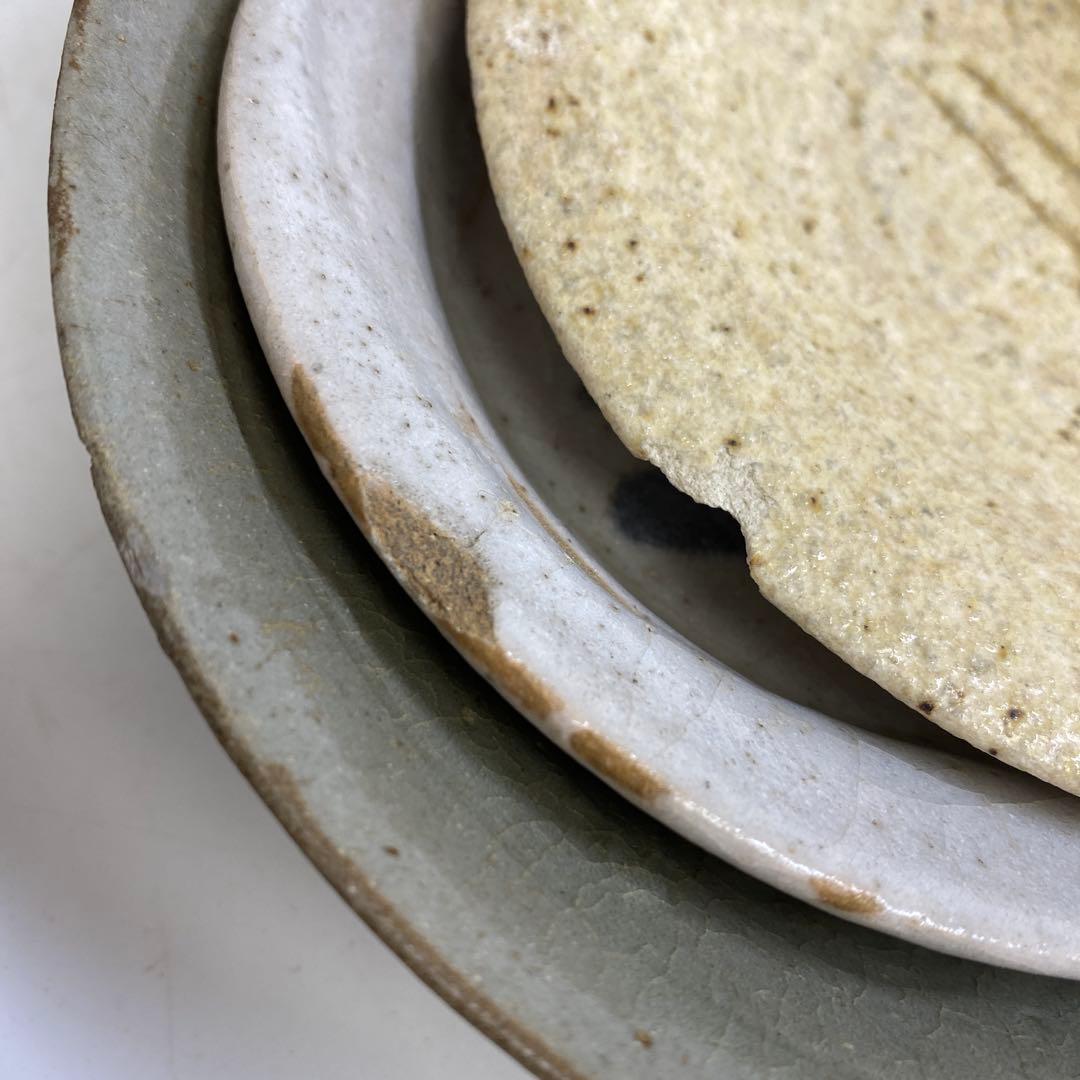 16世紀　高麗青磁　古志野　茶碗等　7点　タルニ　東さ8-0213③