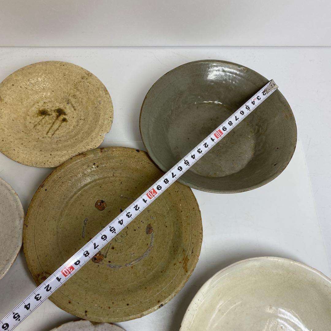 16世紀　高麗青磁　古志野　茶碗等　7点　タルニ　東さ8-0213③