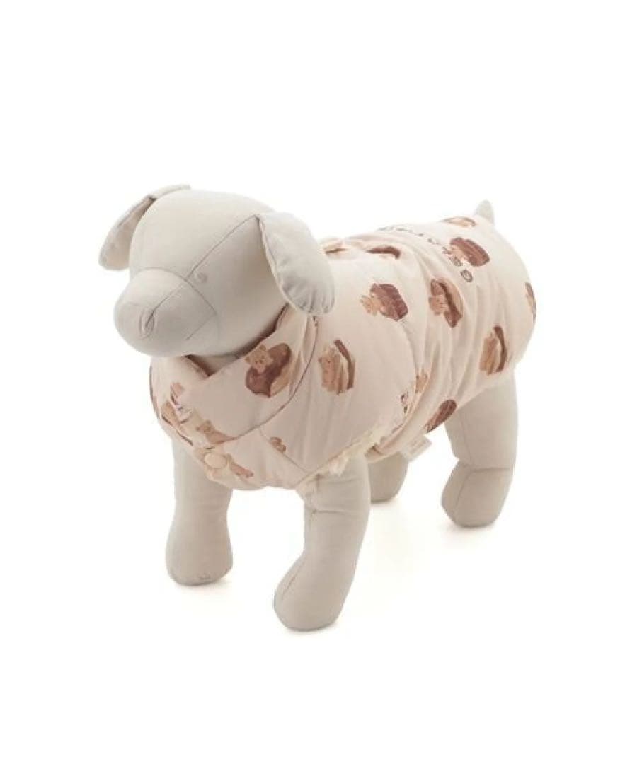 GELATOPIQUE ジェラートピケ【CAT&DOG】中綿ベスト　BEG くま