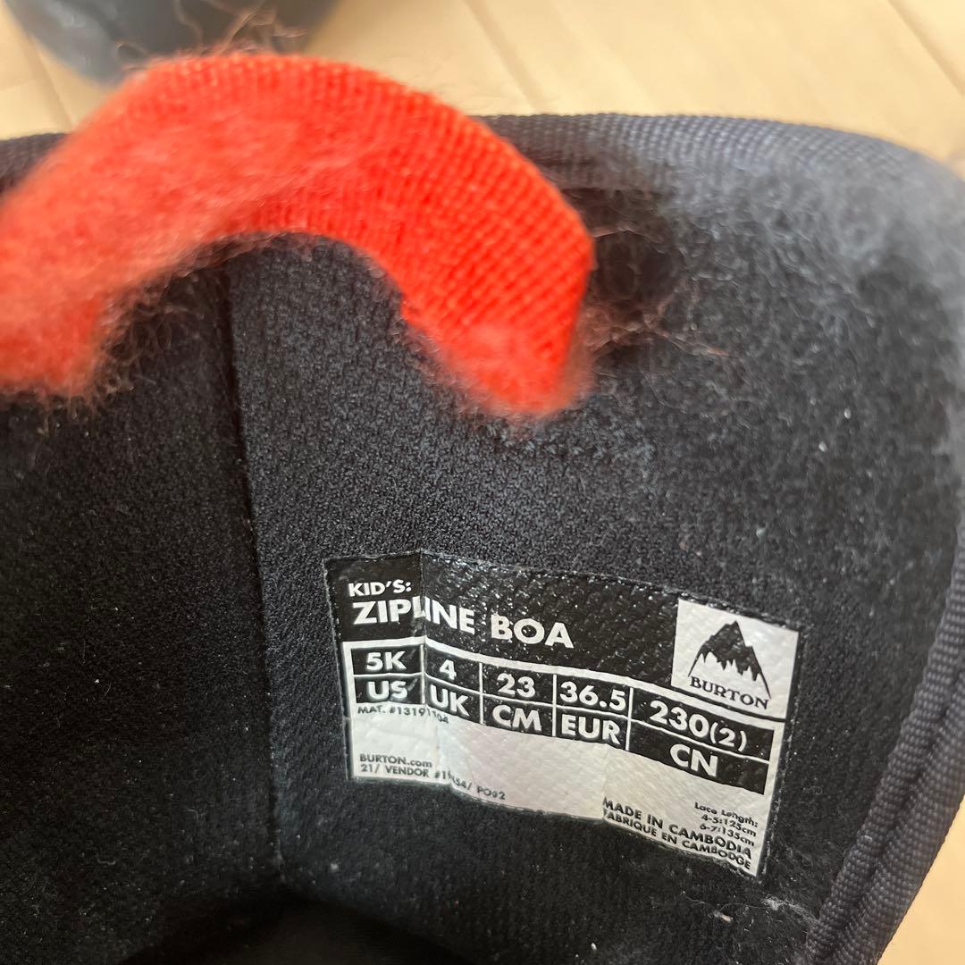 【トモ】【Burton】ジップライン BOA® スノーボードブーツ23cm