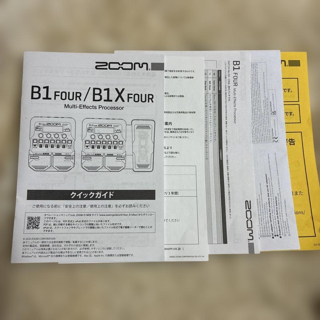 る*る様 ZOOM B1 FOUR ベース用マルチエフェクター