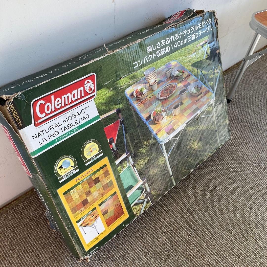 コールマン　ナチュラルモザイクリビングテーブル 140