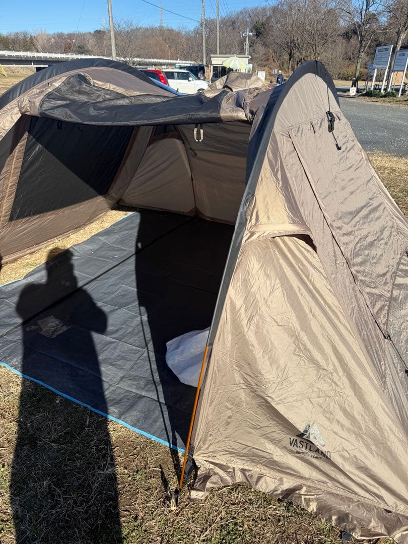 ヴァストランド　キャンプテント トンネルテント デュオ　アルミポール付き