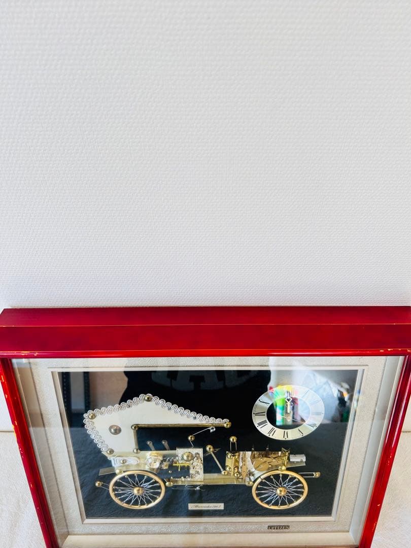 131 CITIZEN 壁掛け時計 メルセデス 1903 立体 額縁