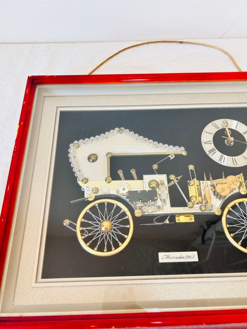 131 CITIZEN 壁掛け時計 メルセデス 1903 立体 額縁