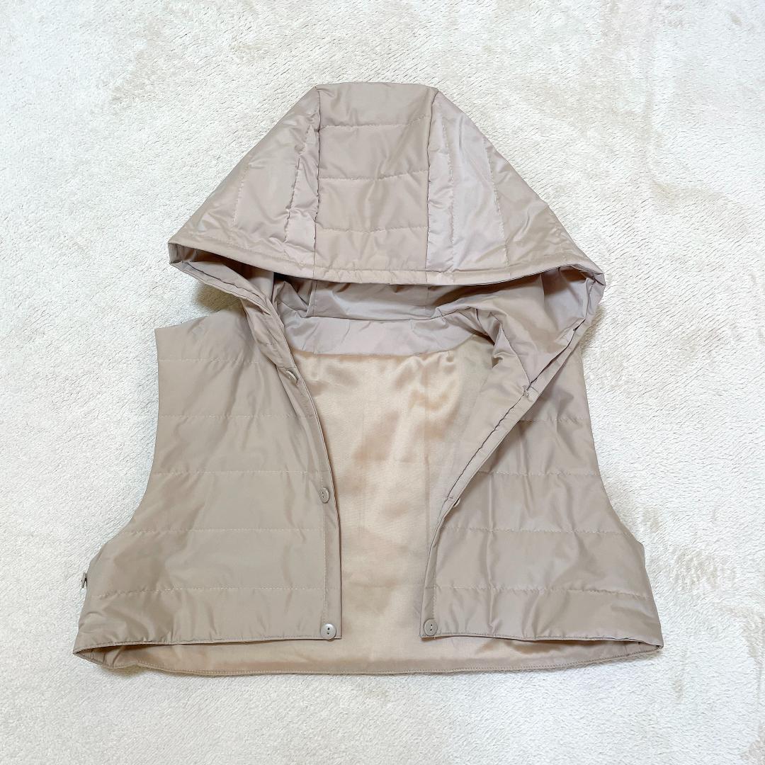 23区GOLF ボア 中綿ジャケット ライナー フード付き Ⅱ M ベージュ系