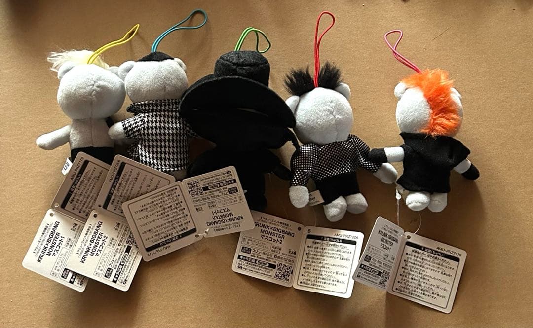 ♡ KRUNK BIGBANG ストラップ　5種セット　未使用　ビックバン
