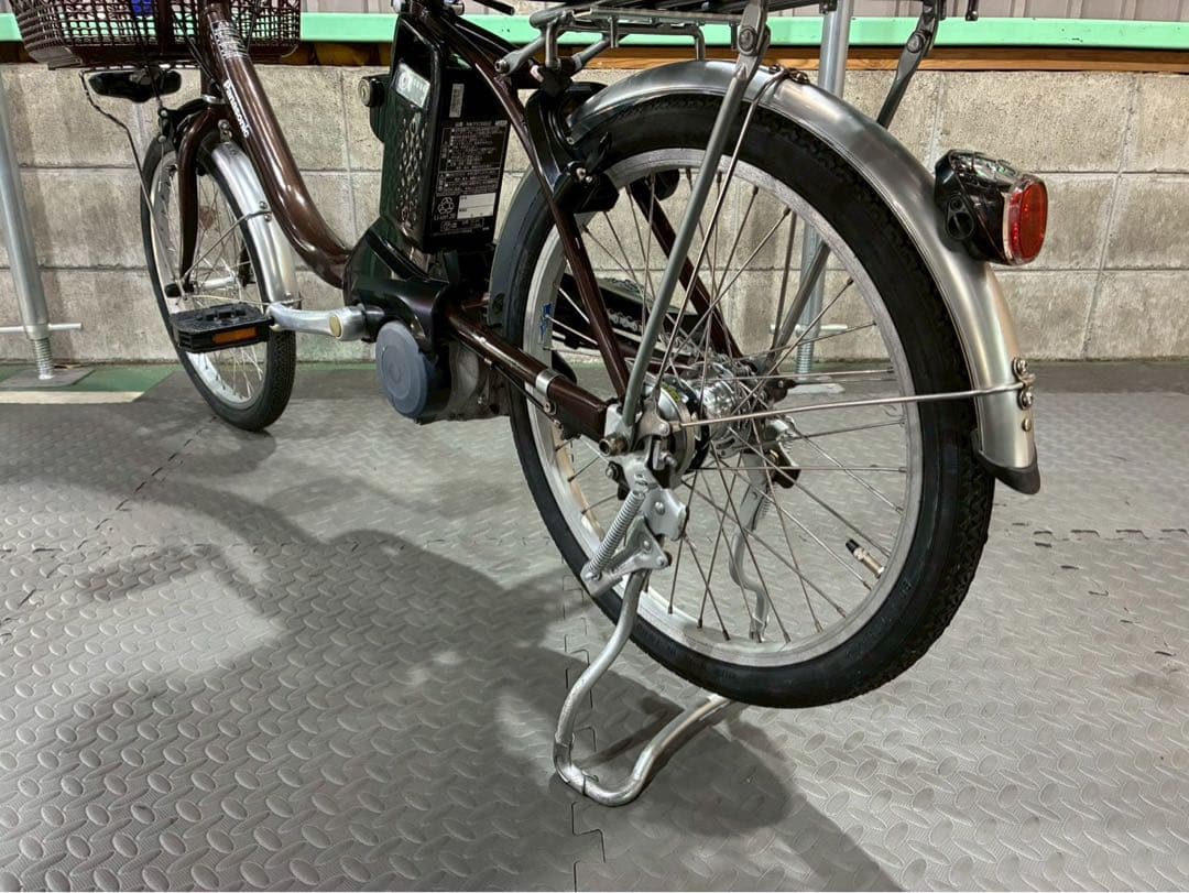 №8701 電動自転車パナソニックビビL.S 20インチ✨大容量リアバスケット✨