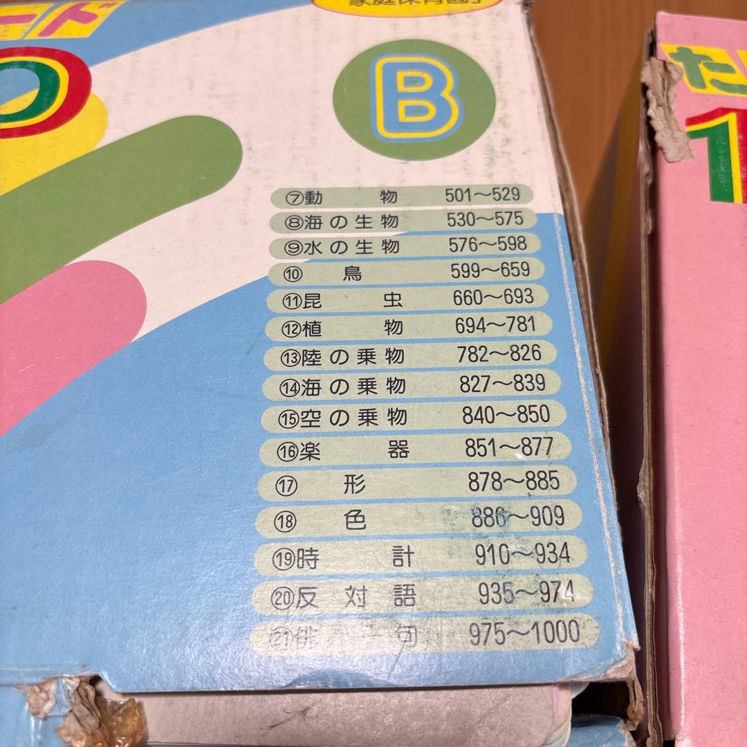 七田式⭐︎家庭保育園⭐︎たのしい絵カード 1500枚セット A B C