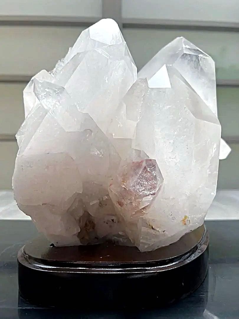 天然水晶 クラスター ヒマラヤ レイボー 専用台付 約12.6㎏ 重量級 サイズ