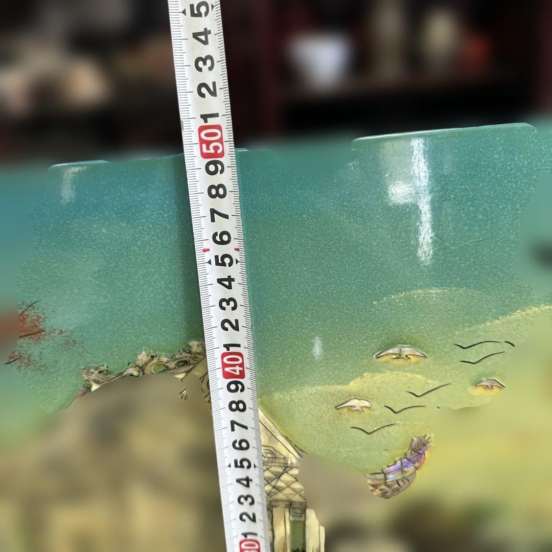 螺鈿細工，貝殻，中国，インテリア，アジア風庭園アートパネル