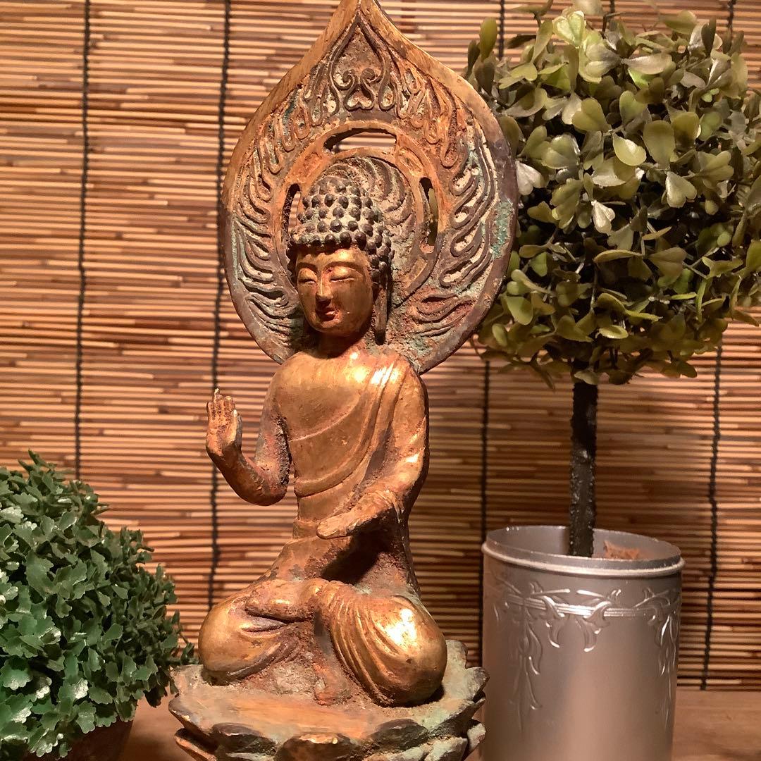 朝鮮・三国時代「秘仏・阿弥陀如来坐像」高句麗・百済・新羅・寺院仏閣・鍍金銅仏