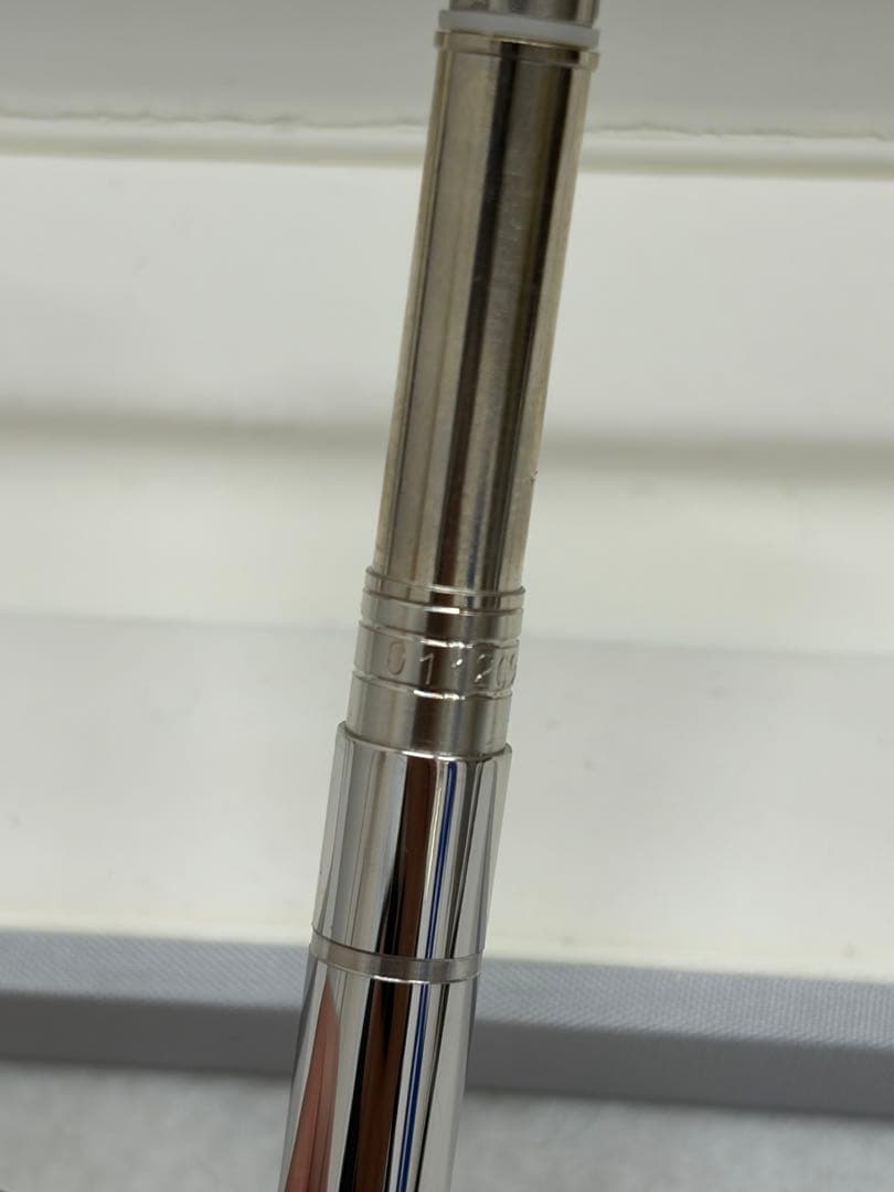 美品 クリスチャン・ディオール ツイスト式ボールペン シルバーカラー