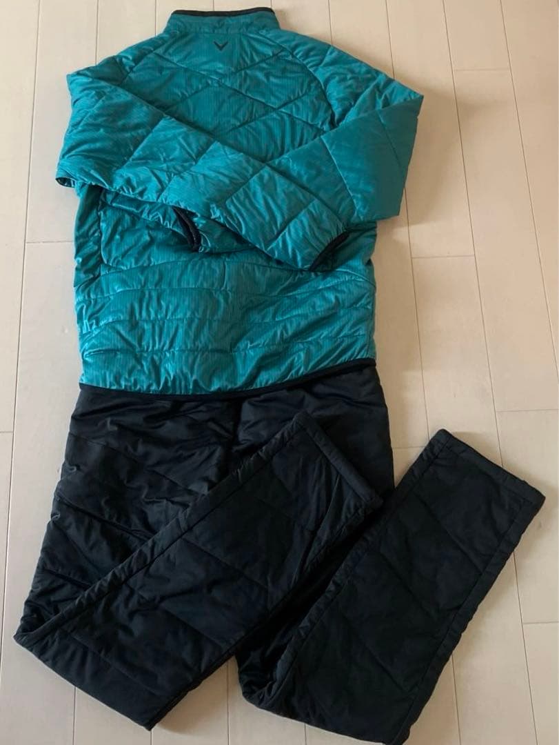 【新品】ダウン(中綿)／スターストレッ／ 上下セット／Ｍサイズ