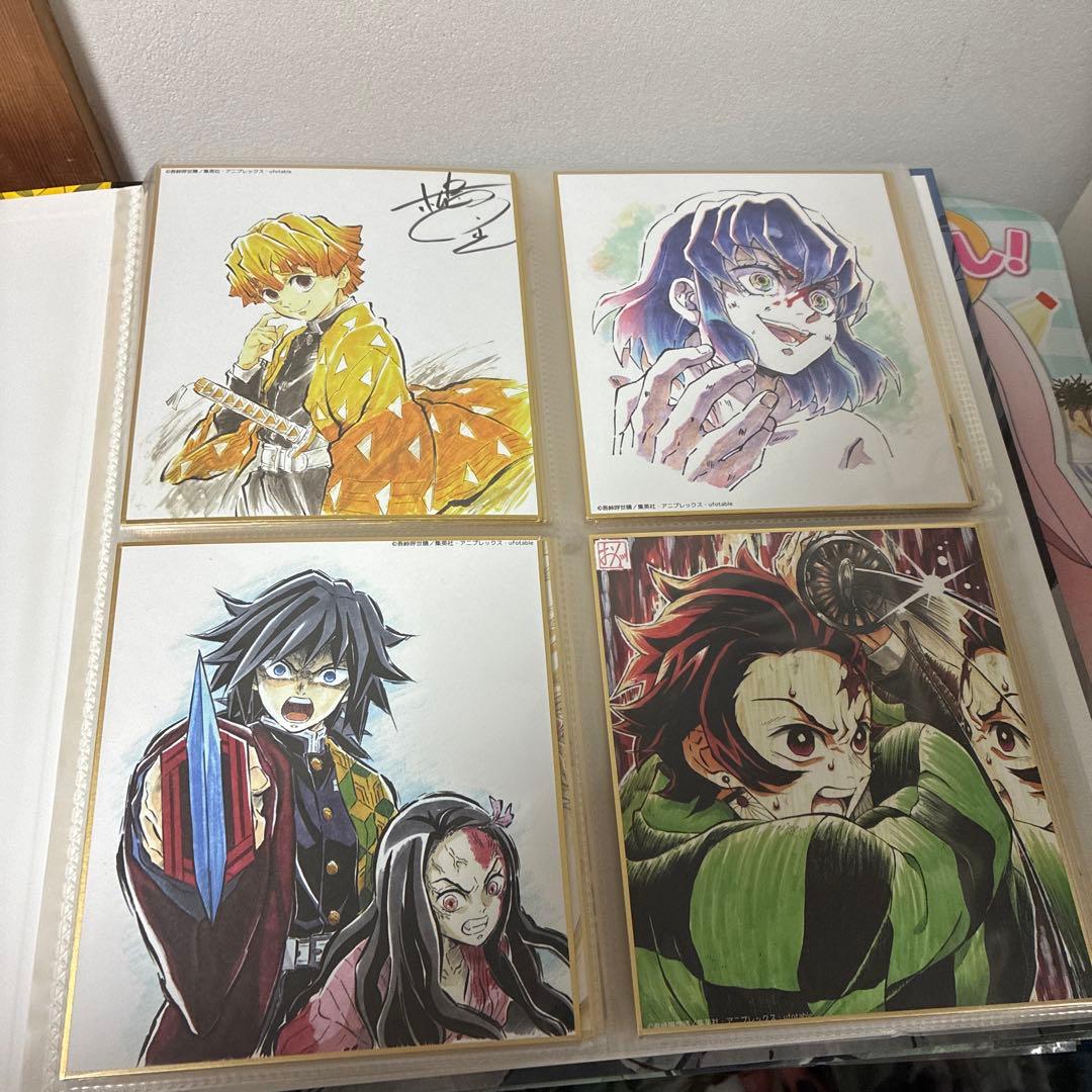 鬼滅の刃 全集中展 複製色紙拾集帳　複製ミニ色紙 壱 弍 参 肆 伍　フルコンプ