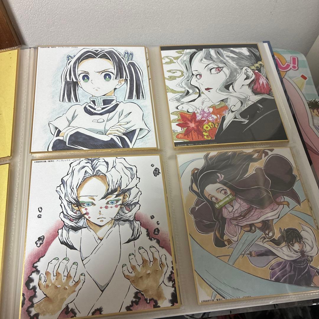 鬼滅の刃 全集中展 複製色紙拾集帳　複製ミニ色紙 壱 弍 参 肆 伍　フルコンプ