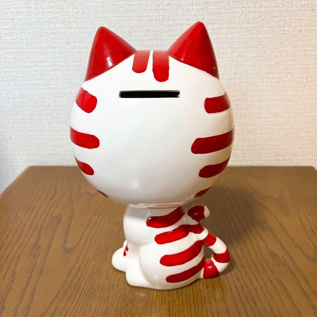 内藤ルネ RUNE 貯金箱 ネコ 猫 昭和 レトロ 陶器 ねこ 置物