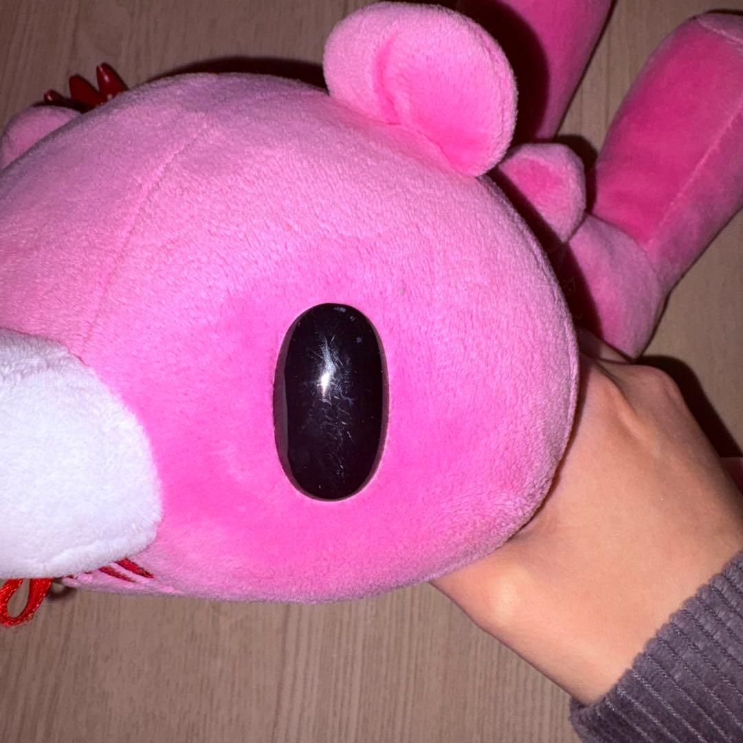 【最終値下げ】希少 脱グルーミー咬筋力自慢ポーチ カラビナ付き ピンク