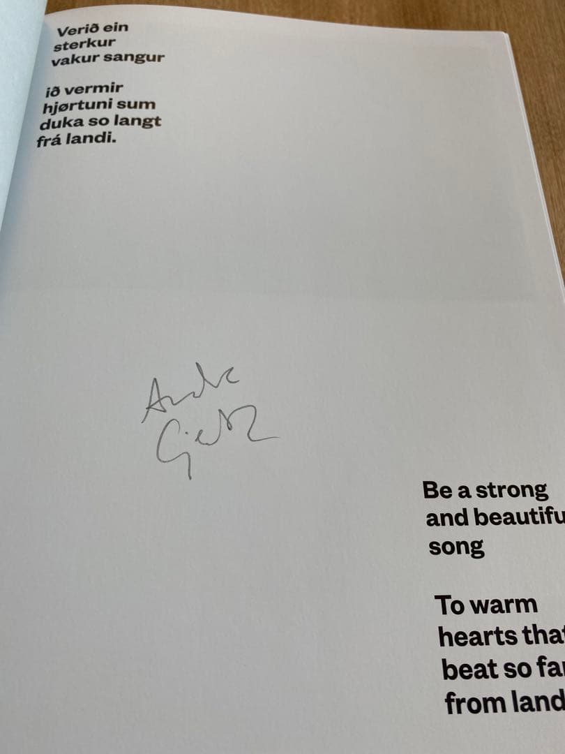 サイン入 atlantic cowboy andrea gjestvang