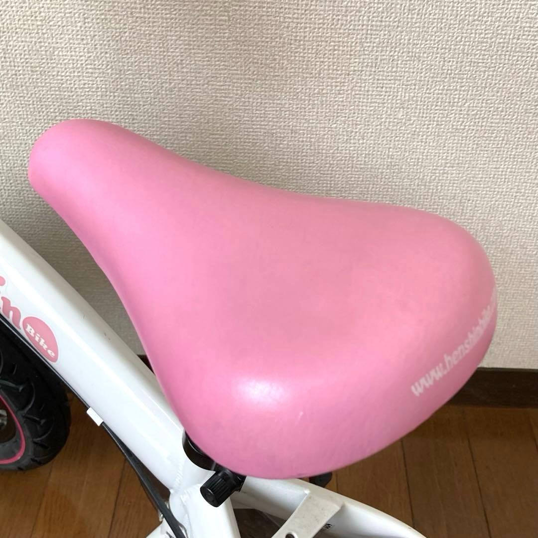 限定カラー　へんしんバイク 自転車 ホワイト ピンク
