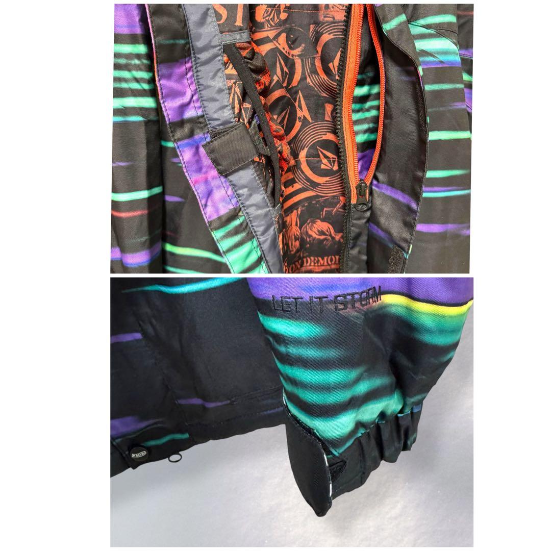 ボルコムVolcom スノーボードウェア 上下セット サーモライト M《i455