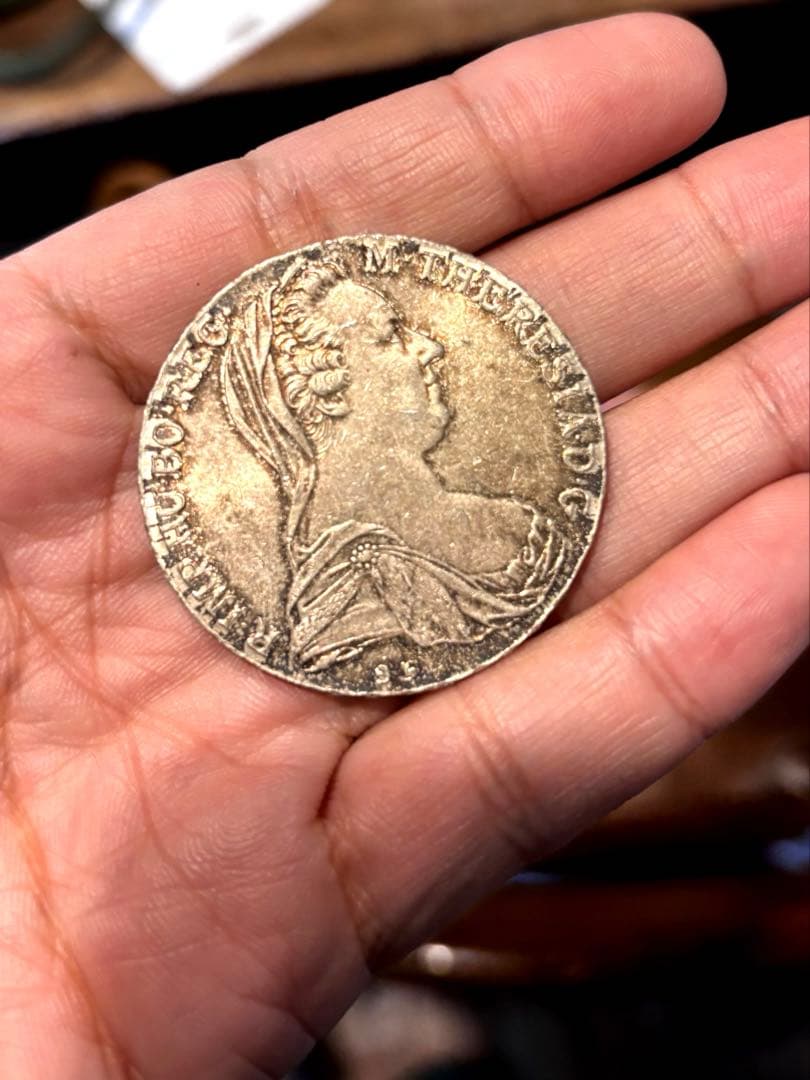 【銀貨】オーストリア マリア・テレジア 1780年 ターラー銀貨 大型銀貨 古銭