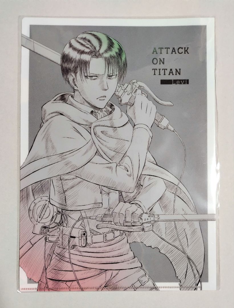 進撃の巨人 WIT STUDIO クリアファイル リヴァイ ハンジ