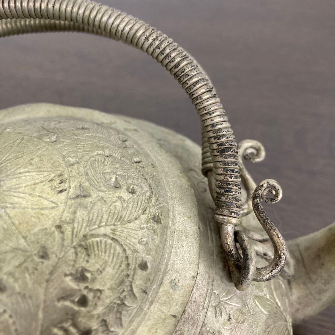 錫製アンティークポット