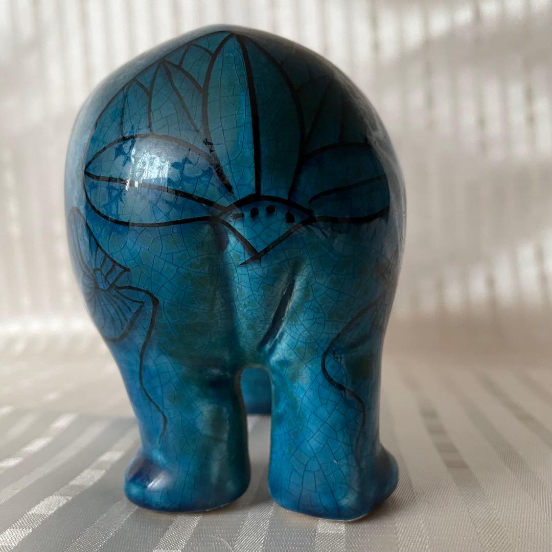 メトロポリタン美術館 青いカバ ウィリアム 陶器製 レプリカ
