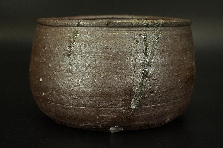 茶道具 備前 建水 共箱 未使用(A561)