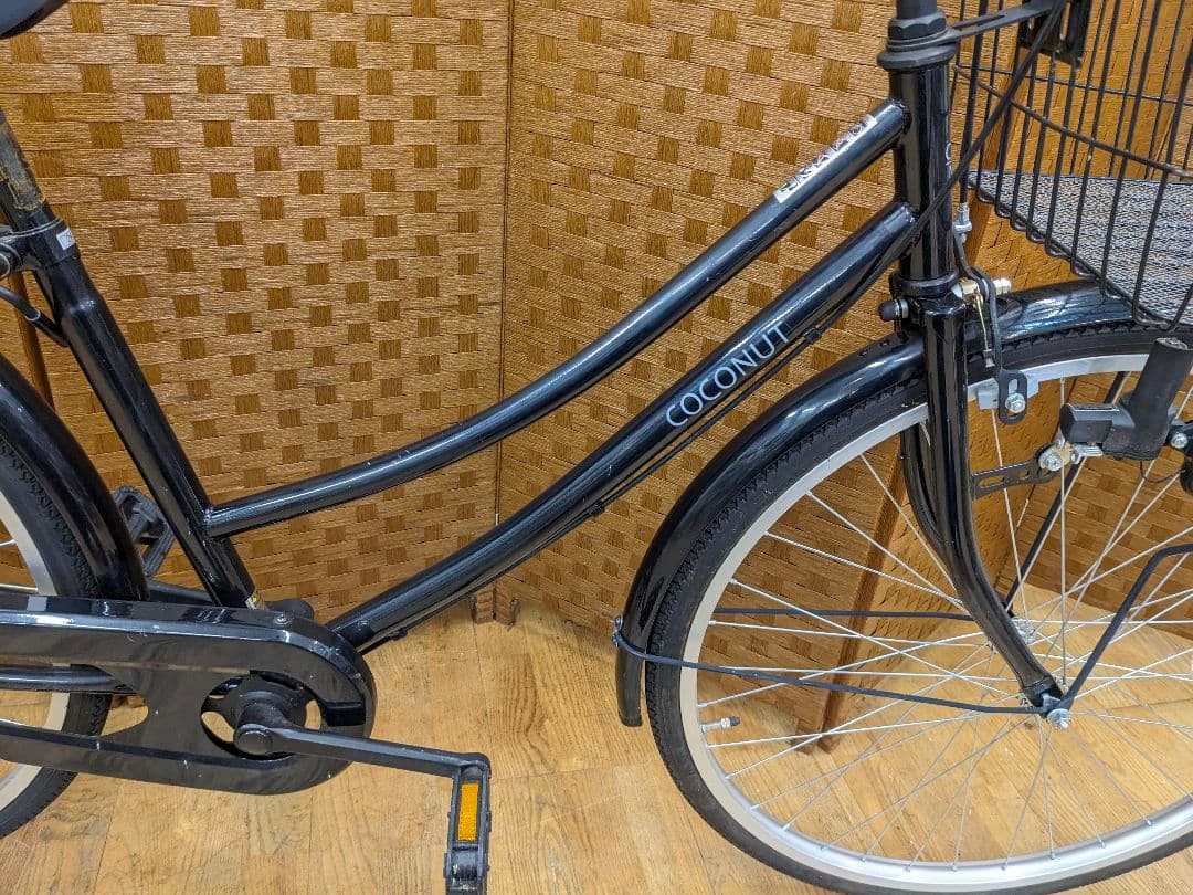 U053 普通自転車　26インチ　ブラック　シンプルタイプ