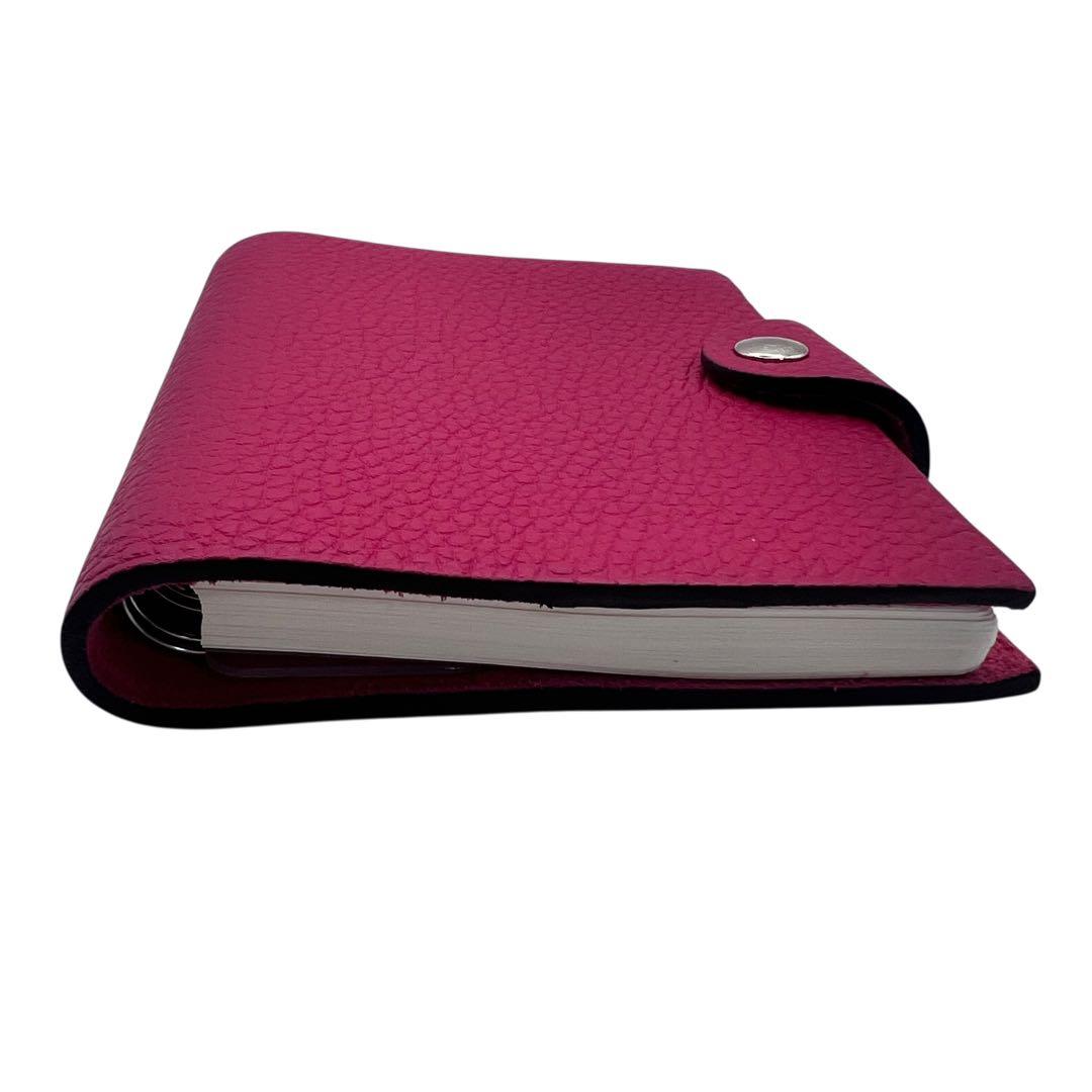 美品✨エルメス　ユリス　ノートブックカバー　トゴレザー　ミニ　ピンク