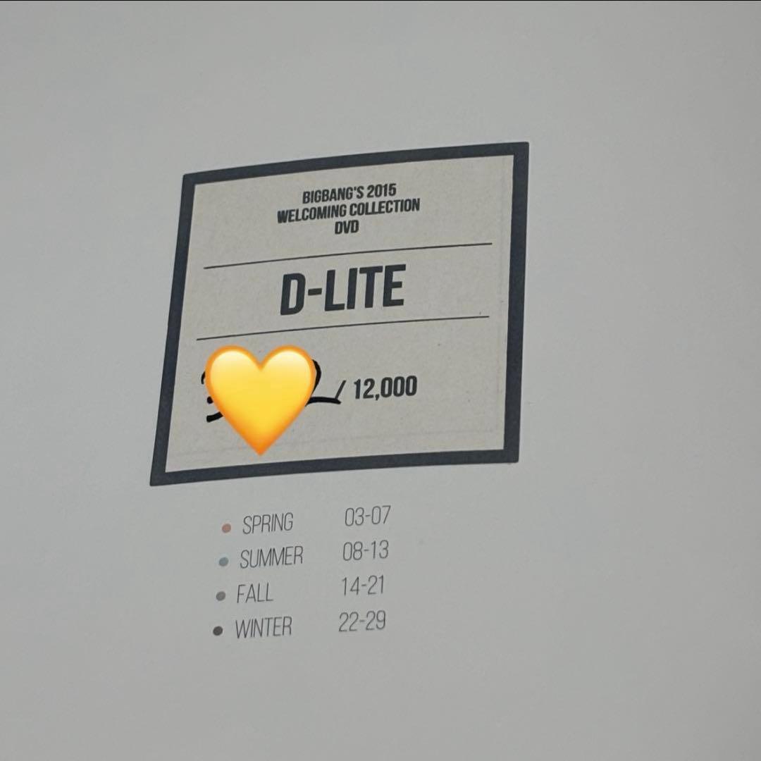 BIGBANG 2015 WELCOMING COLLECTIONテソン 日本盤