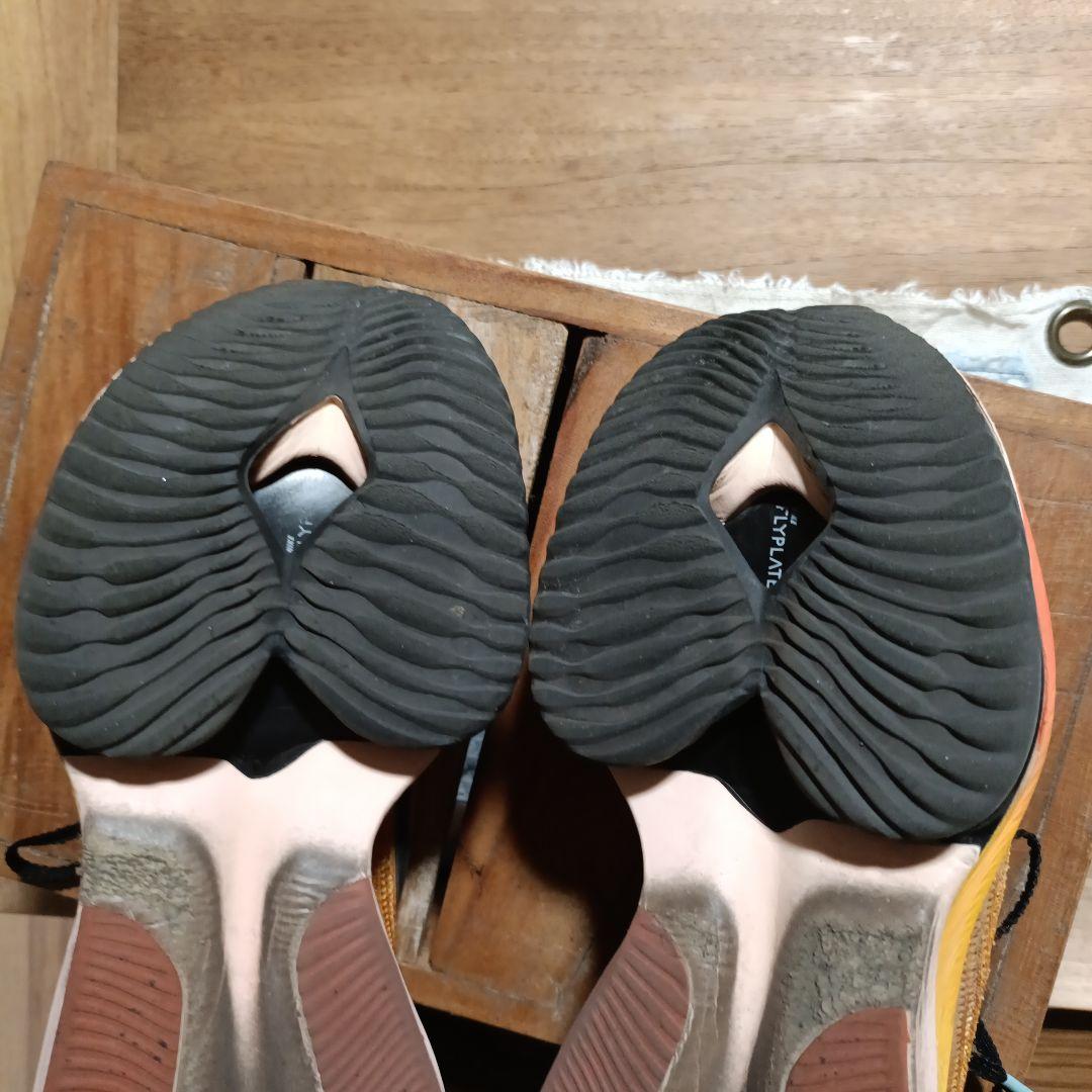 ナイキNIKE アルファフライネクスト% 27.5cmオレンジ×黒