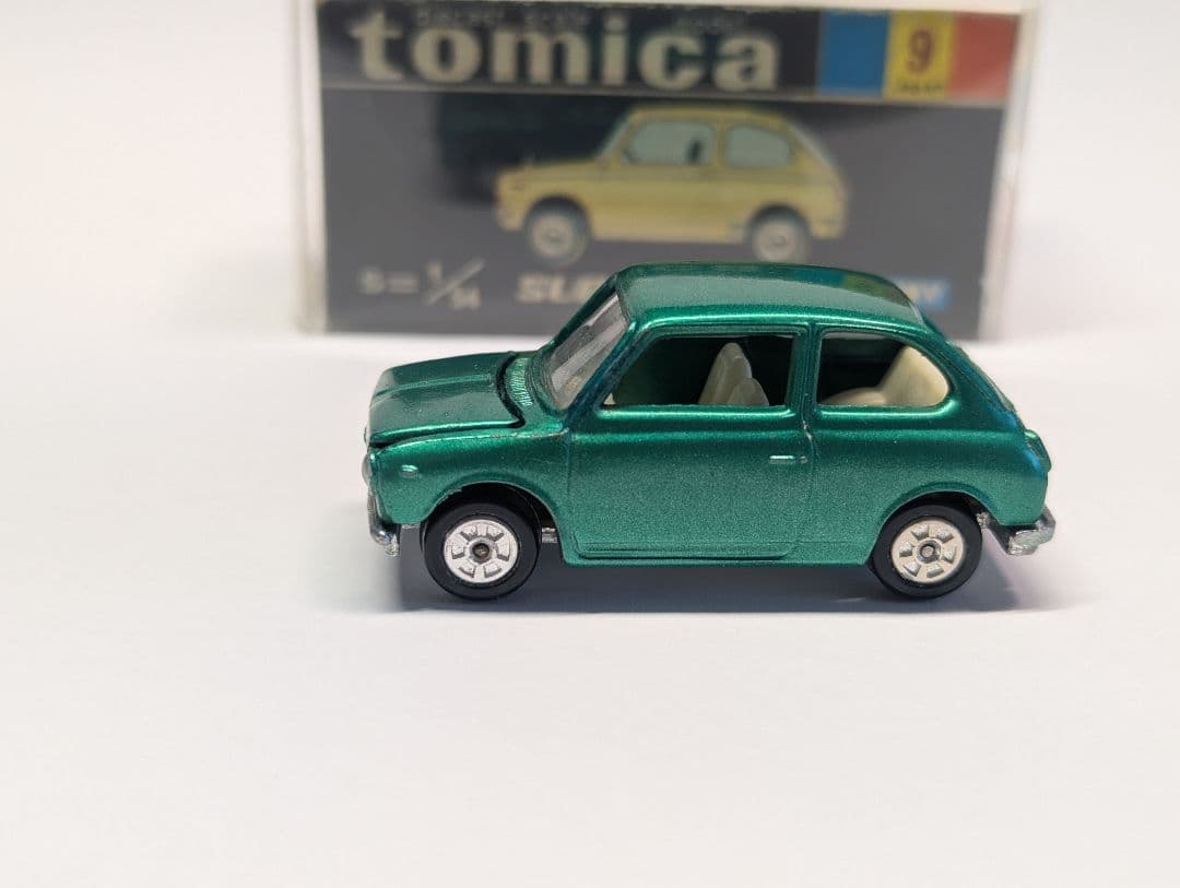 トミカ 9 スバル r2 アイボリーシート 黒箱 日本製 箱おまけ