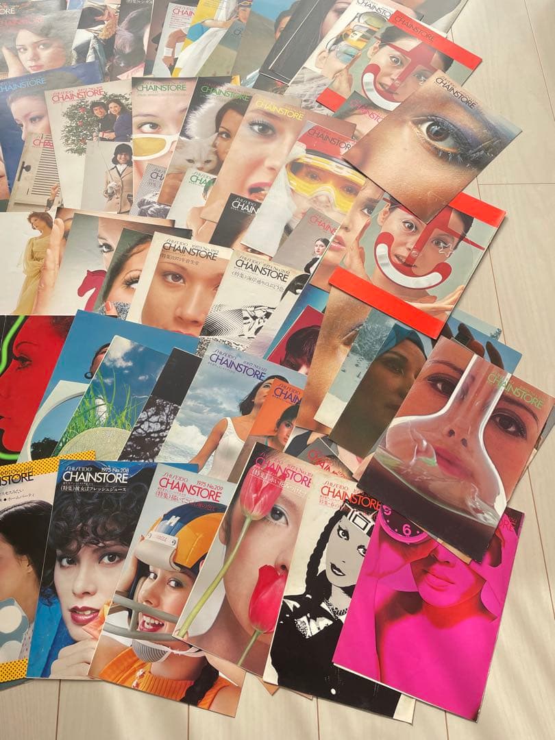 超貴重 約100枚　1967年〜75年 非売品 資生堂 チェインストア 表紙のみ