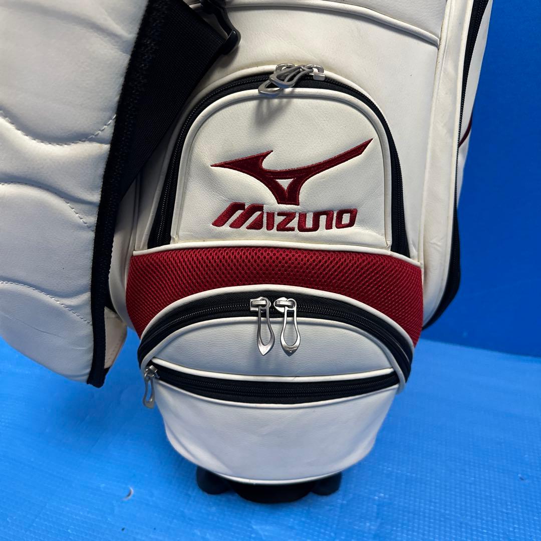 Mizuno キャディバッグ ホワイト/レッド