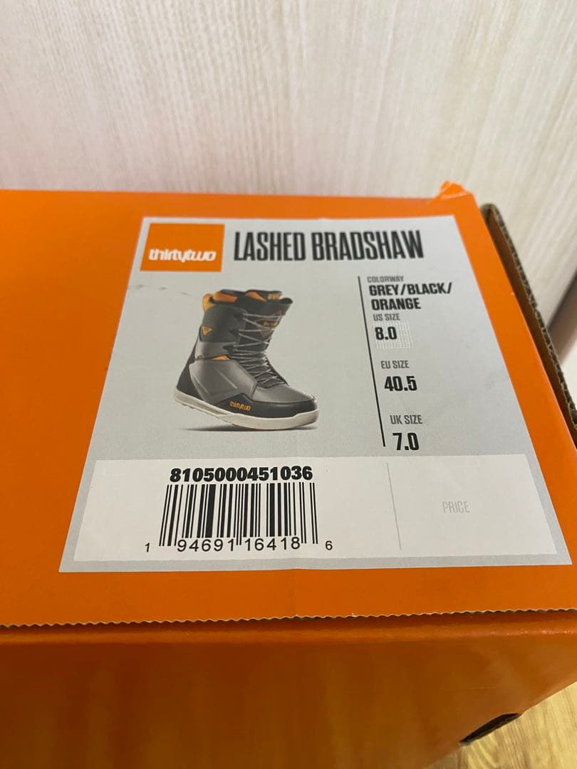 thirtytwo スノーボードブーツ グレー/オレンジ