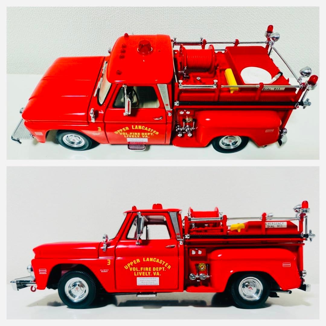 SunStarサンスター/'65 Chevyシボレー C-20 消防車 1/18