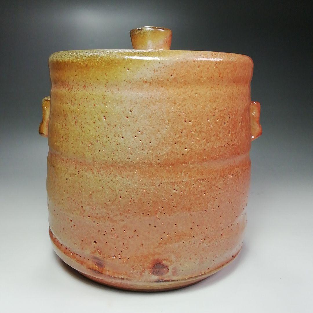 Ｓ４６５　水指　『備前志野水指』『藤原恭助作』　共箱　茶道具