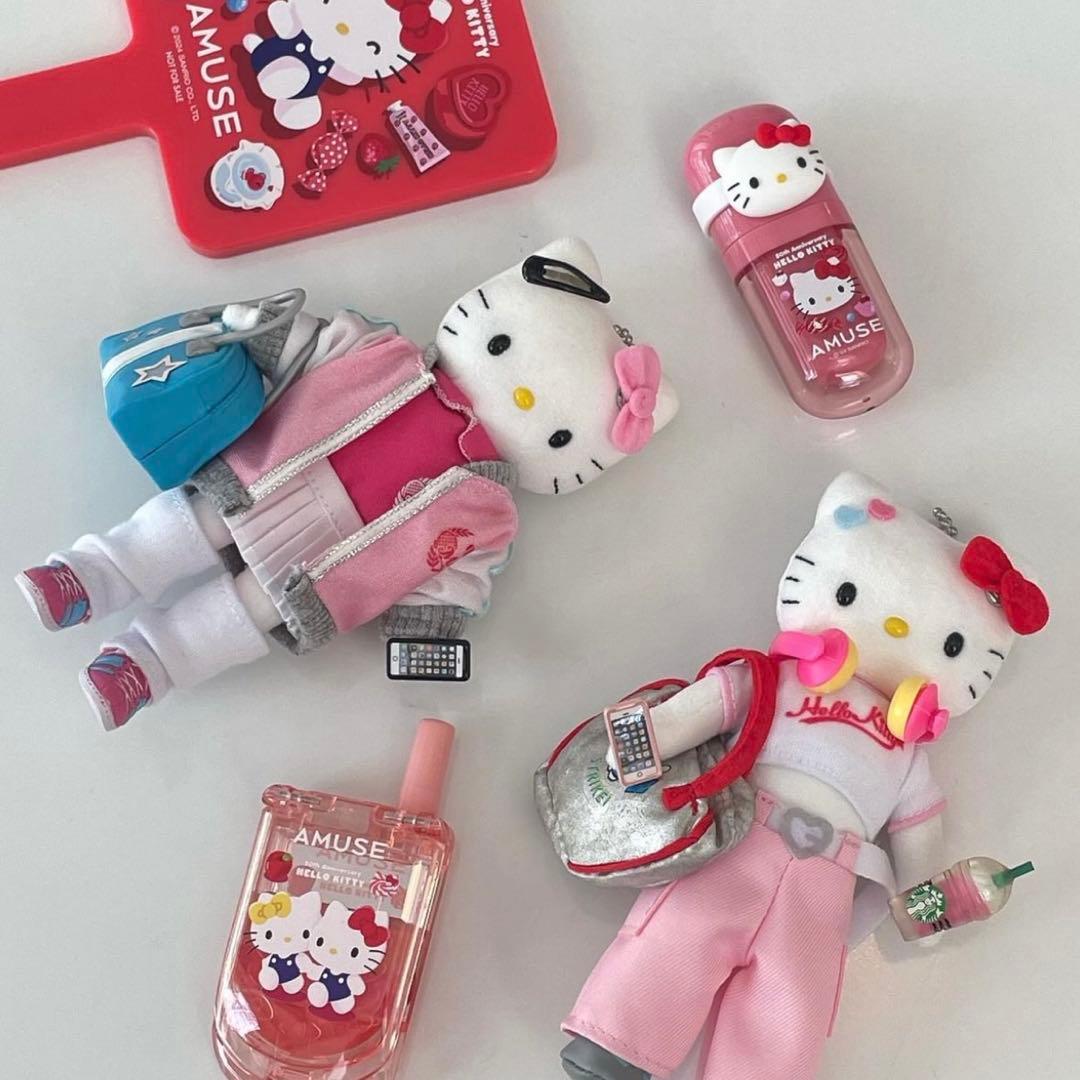 サンリオ ドレスアップ　日焼けキティ　制服　50周年　Y2K ギャル　韓国