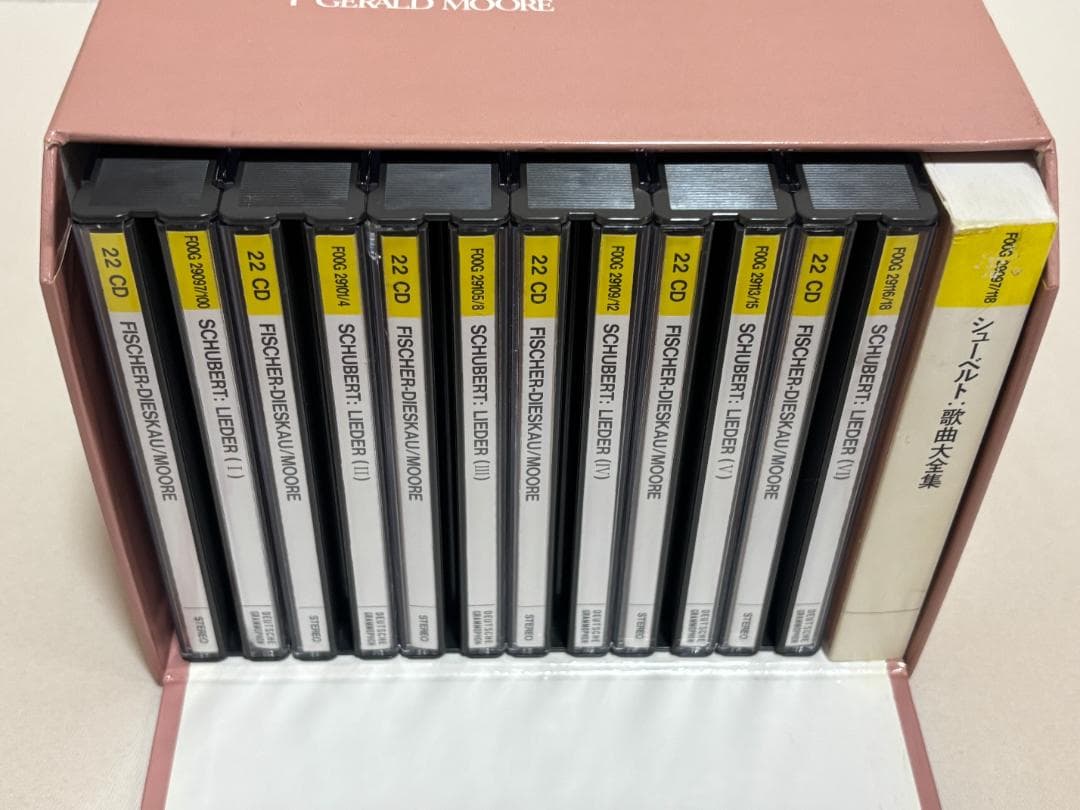 ２２CDBOX◇シューベルト：歌曲大全集　ディースカウ & ムーア 日本語　DM