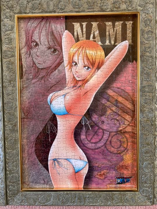 【完成品】アニメ、ワンピースパズル6点セット