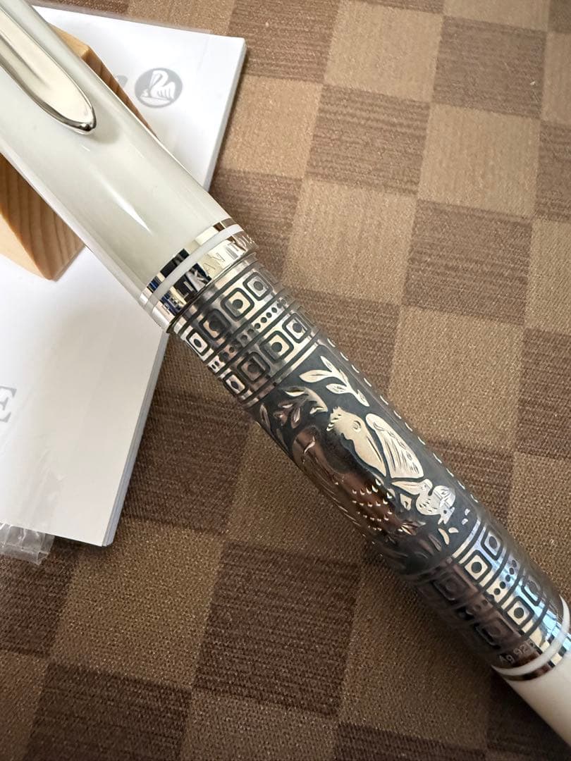 ペリカン万年筆M910スターリングシルバー、M800サイズ