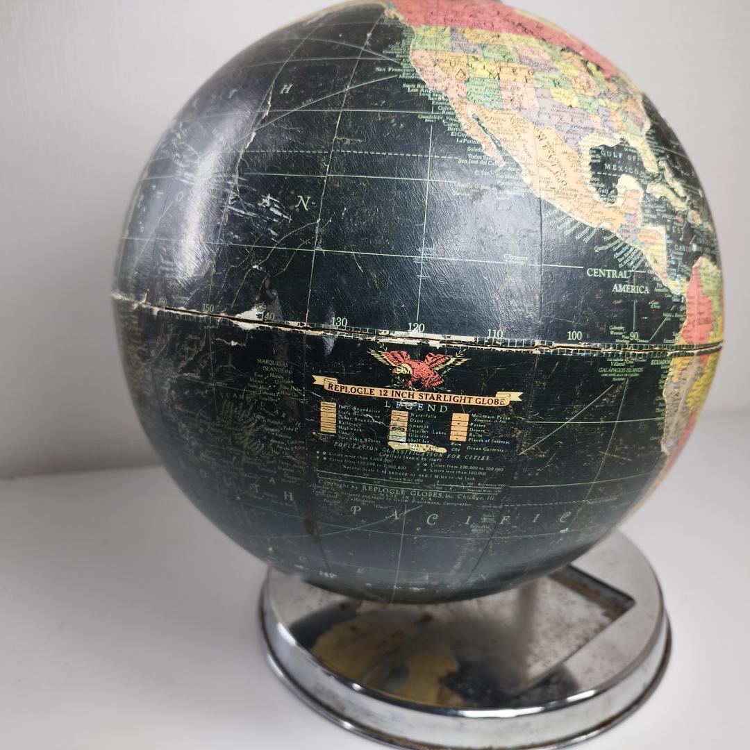 90年以前 リプルーグル 地球儀 ブラックオーシャン レプログル アメ hS0b
