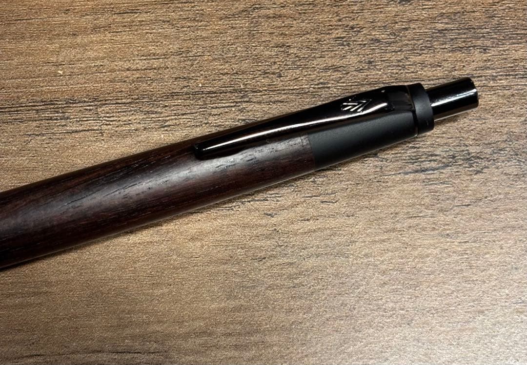 野原工芸　シャーペン　インドローズウッド　ネオブラック